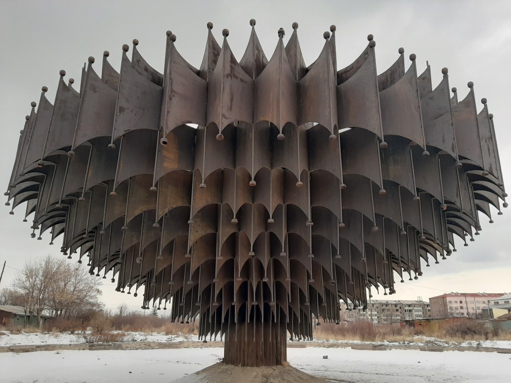 soviet art iron fountain gyumri