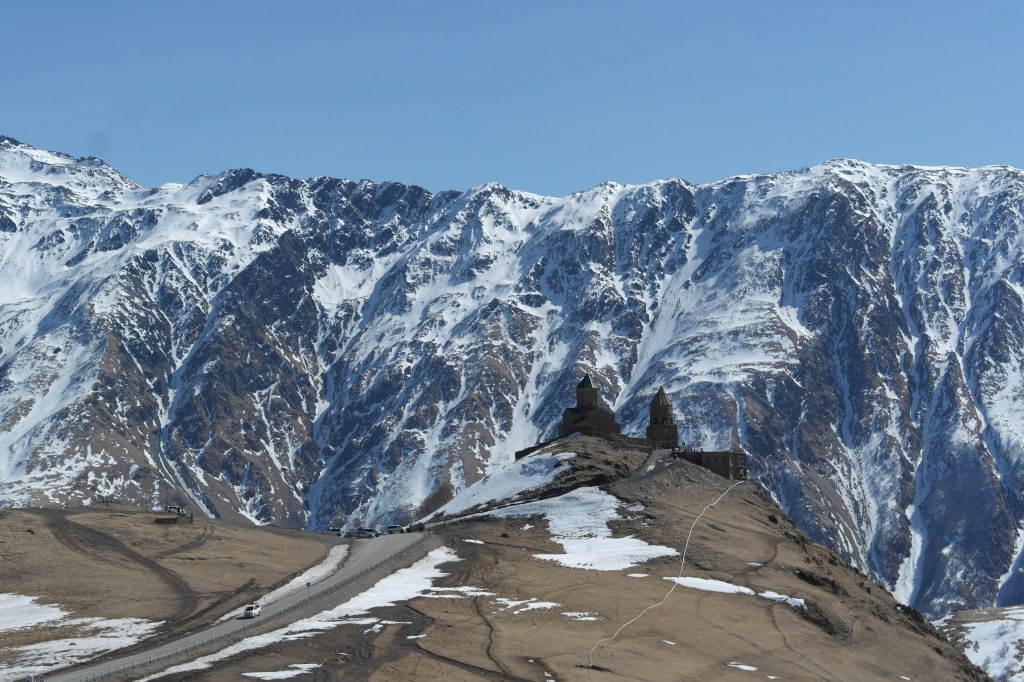 trinity church kazbegi mountains