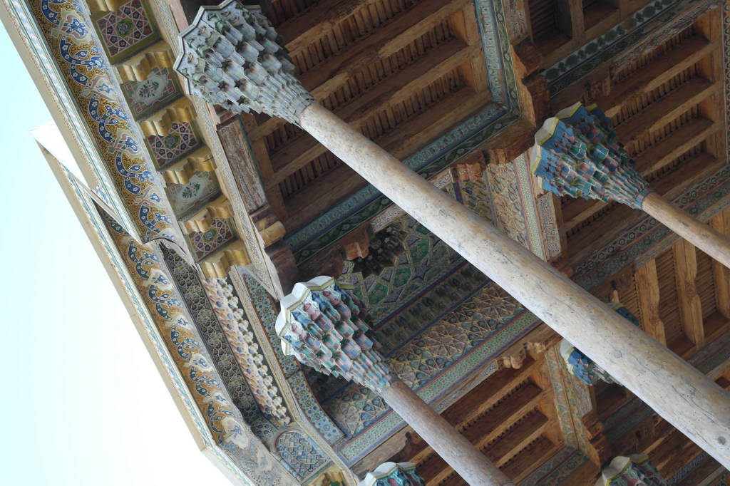 Wooden mosque Bukhara Bolo Hauz