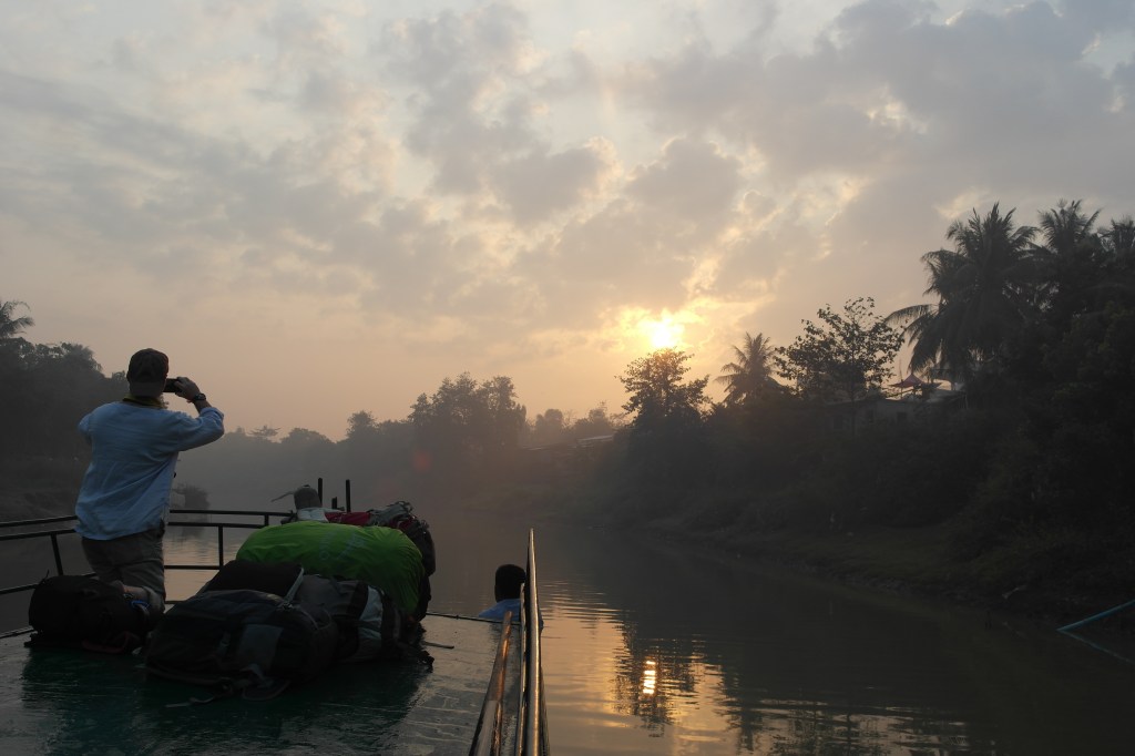 cambodia boat trip sunrise